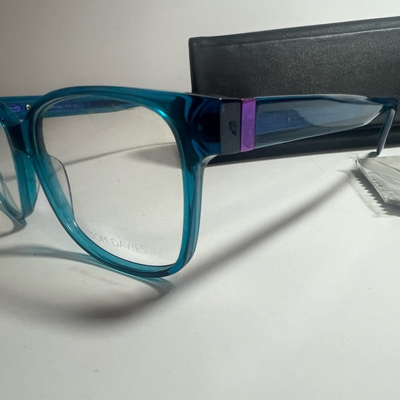 TOM DAVIES TD679 Col 1950 teal blue and purple acetate 54-16-140 New - Picture 11 of 14